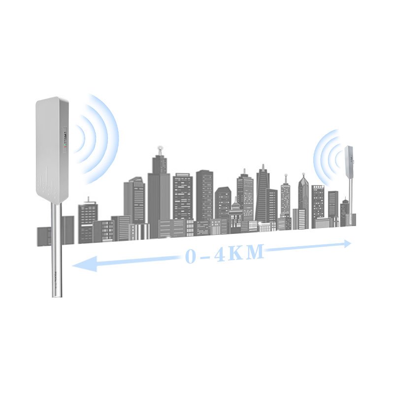 5.8G 900M high-power long-distance digital wireless bridge BS900 with high throughput Digital display screen wireless CPE